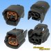 Photo2: [Sumitomo Wiring Systems] 090-type 62 series type-E waterproof 2-pole female-coupler with retainer (P5) type-4 (gray) (2)