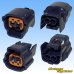Photo2: [Sumitomo Wiring Systems] 090-type 62 series type-E waterproof 2-pole female-coupler with retainer (P5) type-5 (blue) (2)