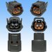 Photo3: [Sumitomo Wiring Systems] 090-type 62 series type-E waterproof 2-pole female-coupler with retainer (P5) type-4 (gray) (3)