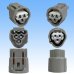 Photo3: [Sumitomo Wiring Systems] 090-type TS waterproof 3-pole female-coupler & terminal set triangle-type type-2 (P5-type) (3)