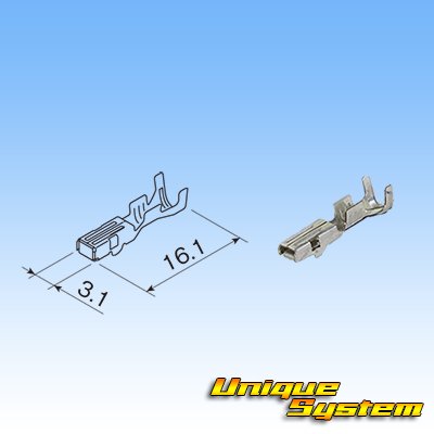 Photo4: [Furukawa Electric] 090-type RFW (FWDG) waterproof 3-pole female-coupler & terminal set type-2 (white) with retainer