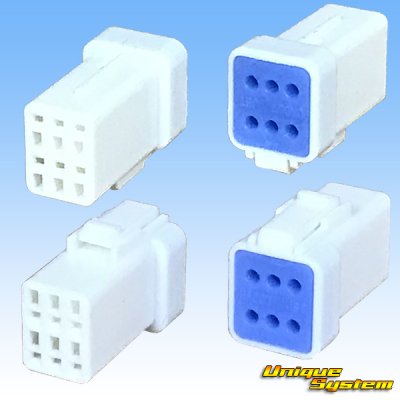 Photo2: [JST Japan Solderless Terminal] 025-type JWPF waterproof 6-pole female-coupler & terminal set (receptacle housing)