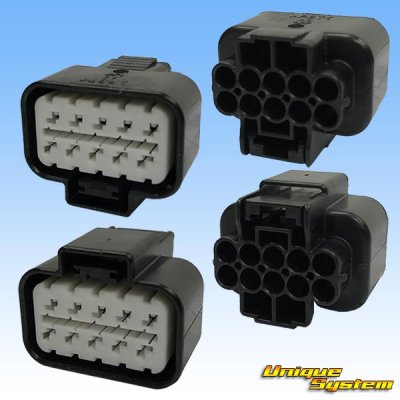 Photo2: [Mitsubishi Cable] (current [Furukawa Electric]) 090-type NMWP II waterproof 10-pole female-coupler & terminal set