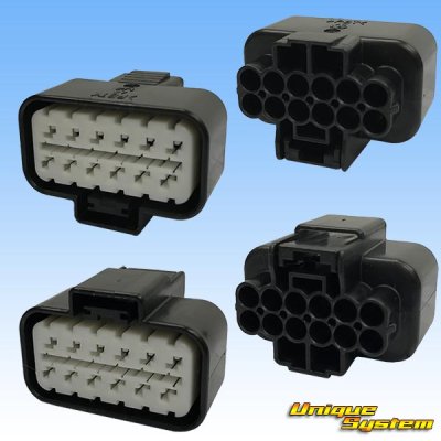 Photo2: [Mitsubishi Cable] (current [Furukawa Electric]) 090-type NMWP II waterproof 12-pole female-coupler & terminal set