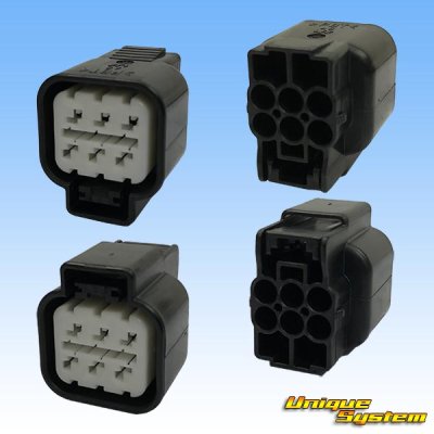 Photo2: [Mitsubishi Cable] (current [Furukawa Electric]) 090-type NMWP II waterproof 6-pole female-coupler & terminal set