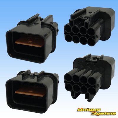 Photo2: [Mitsubishi Cable] (current [Furukawa Electric]) 090-type NMWP II waterproof 8-pole male-coupler with retainer