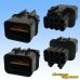 Photo2: [Mitsubishi Cable] (current [Furukawa Electric]) 090-type NMWP II waterproof 8-pole coupler & terminal set with retainer (2)