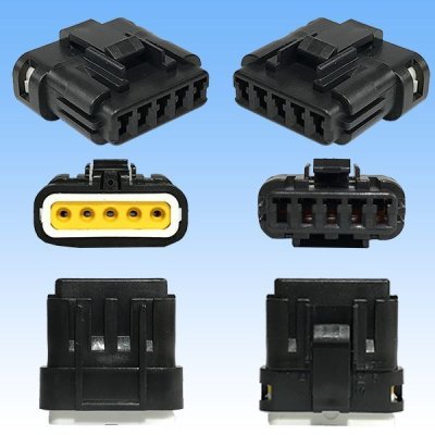 Photo2: [Sumiko Tec] CB01 waterproof 5-pole female-coupler connector (socket housing) & terminal set