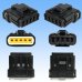 Photo2: [Sumiko Tec] CB01 waterproof 5-pole female-coupler connector (socket housing) & terminal set (2)
