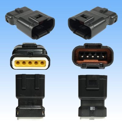 Photo2: [Sumiko Tec] CB01 waterproof 5-pole coupler connector & terminal set