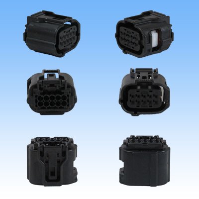 Photo2: [Sumitomo Wiring Systems] 025-type TS waterproof 10-pole female-coupler & terminal set