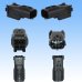 Photo2: [Sumitomo Wiring Systems] 025-type TS waterproof 3-pole male-coupler & terminal set (2)