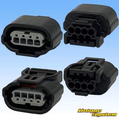 Photo2: [Sumitomo Wiring Systems] 025-type TS waterproof 4-pole female-coupler & terminal set type-3