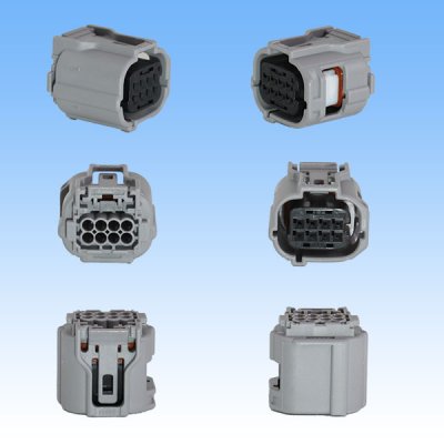 Photo2: [Sumitomo Wiring Systems] 025-type TS waterproof 8-pole female-coupler