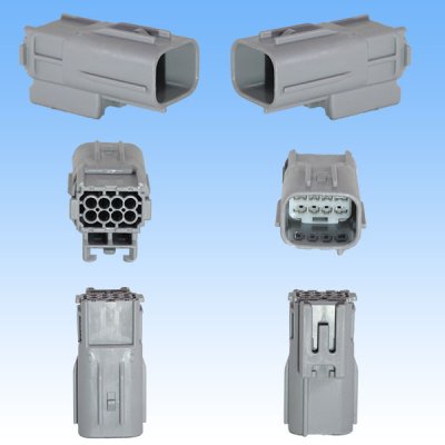 Photo2: [Sumitomo Wiring Systems] 025-type TS waterproof 8-pole male-coupler
