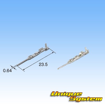 Photo4: 025-type HU waterproof 5-pole male-coupler & terminal set (male-coupler only made by non-Furukawa, terminals made by Sumitomo)