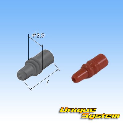 Photo4: [Sumitomo Wiring Systems] 025-type TS waterproof 6-pole male-coupler & terminal set type-1