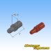 Photo5: [Sumitomo Wiring Systems] 025-type TS waterproof 12-pole female-coupler & terminal set type-2 (gray)