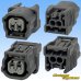 Photo2: [Sumitomo Wiring Systems] 040-type HV / HVG waterproof 2-pole female-coupler & terminal set with retainer type-2 (gray) (2)