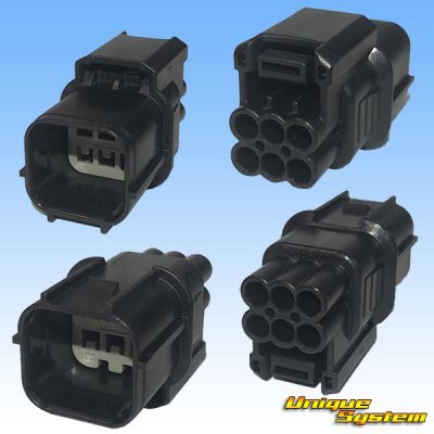 Photo2: [Sumitomo Wiring Systems] 040-type HV/HVG waterproof 6-pole male-coupler