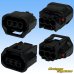 Photo2: [Sumitomo Wiring Systems] 060-type HX waterproof 3-pole female-coupler (2)