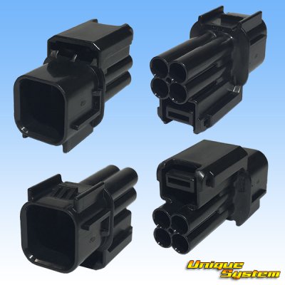 Photo2: [Sumitomo Wiring Systems] 060-type HX waterproof 4-pole coupler & terminal set