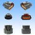 Photo3: [Sumitomo Wiring Systems] 090-type 62 series type-E waterproof 4-pole female-coupler & terminal set with retainer (P5) (gray) (no male side) (3)