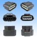 Photo3: [Sumitomo Wiring Systems] 090-type 62 series type-E waterproof 5-pole coupler type-2 & terminal set with retainer (P5) (gray) (male-side / not made by Sumitomo) (3)