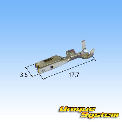 Photo3: [Sumitomo Wiring Systems] 090-type 62 series type-E waterproof 7-pole female-coupler & terminal set with retainer (P5) (gray)