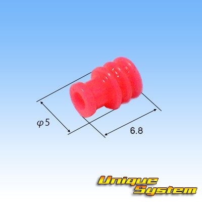 Photo4: [Sumitomo Wiring Systems] 090-type 62 series type-E waterproof 5-pole female-coupler type-2 & terminal set with retainer (P5) (gray)