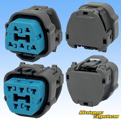 Photo2: [Sumitomo Wiring Systems] 090-type HX waterproof 5-pole female-coupler with retainer