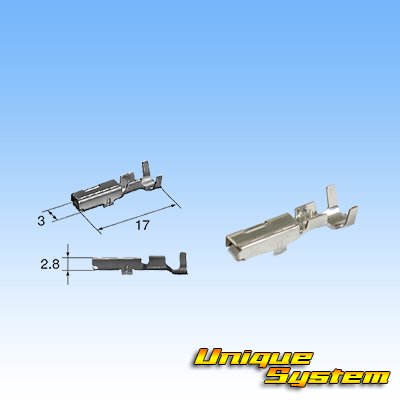 Photo3: [Sumitomo Wiring Systems] 090-type TS waterproof 2-pole female-coupler & terminal set type-4 (gray)