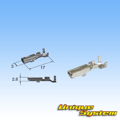 Photo4: [Sumitomo Wiring Systems] 090-type TS waterproof 2-pole female-coupler & terminal set type-4