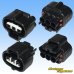 Photo2: [Sumitomo Wiring Systems] 090-type VCM waterproof 3-pole female-coupler & terminal set (black) (2)