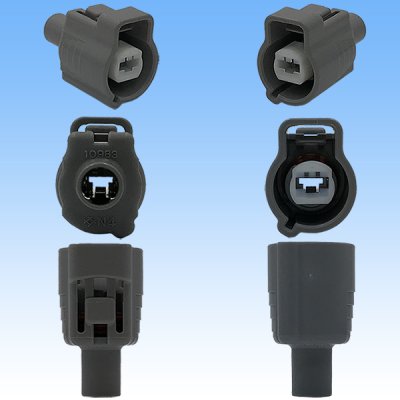 Photo3: [Sumitomo Wiring Systems] 187-type TS waterproof 1-pole female-coupler