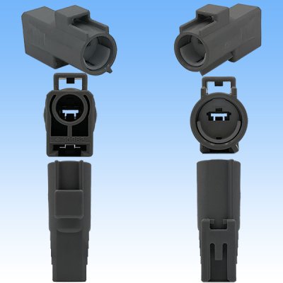 Photo3: [Sumitomo Wiring Systems] 187-type TS waterproof 1-pole male-coupler