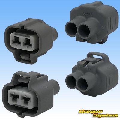 Photo2: [Sumitomo Wiring Systems] 187-type TS waterproof 2-pole female-coupler & terminal set