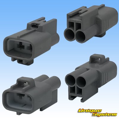 Photo2: [Sumitomo Wiring Systems] 187-type TS waterproof 2-pole male-coupler