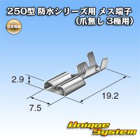[Sumitomo Wiring Systems] 250-type waterproof series female-terminal (for 3-pole without claw)