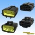 Photo2: [TE Connectivity] AMP 070-type ECONOSEAL-J Mark II waterproof 12-pole coupler with lockplate & terminal set (2)