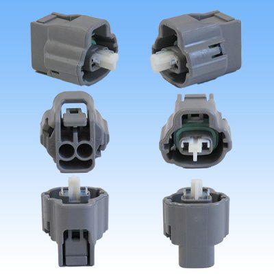 Photo2: [Yazaki Corporation] 090-type II series / waterproof 2-pole female-coupler type-1