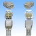 Photo3: [Yazaki Corporation] 090-type II series waterproof 2-pole male-coupler & terminal set type-3 (white)