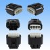 Photo4: [Yazaki Corporation] 090-type II series waterproof 4-pole coupler & terminal set type-2 (black) (P5) (male-coupler only non-Yazaki)