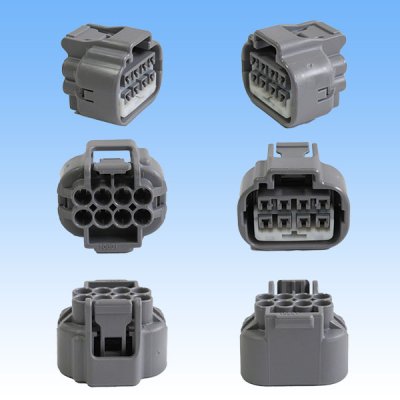 Photo2: [Yazaki Corporation] 090-type II series waterproof 8-pole female-coupler & terminal set type-1