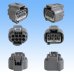 Photo2: [Yazaki Corporation] 090-type II series waterproof 8-pole female-coupler & terminal set type-2 (2)