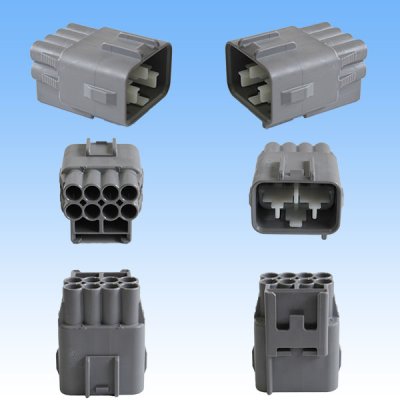 Photo2: [Yazaki Corporation] 090-type II series waterproof 8-pole male-coupler type-2