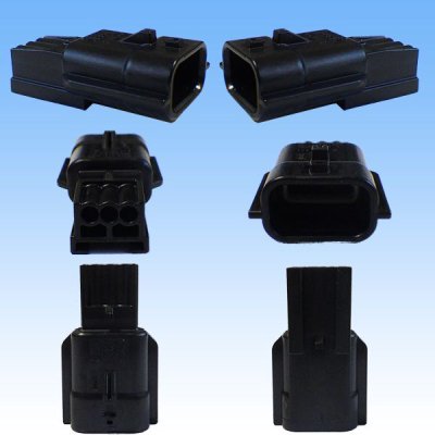 Photo2: [Yazaki Corporation] 025-type RH waterproof 3-pole coupler & terminal set