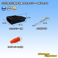 [Yazaki Corporation] 025-type RH waterproof 6-pole male-coupler & terminal set