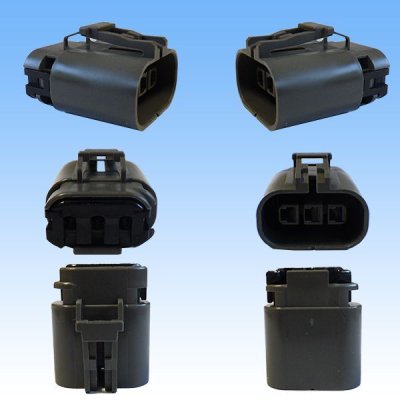 Photo2: [Yazaki Corporation] 110-type 58-connector W series waterproof 3-pole female-coupler (with holder)