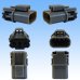 Photo2: [Yazaki Corporation] 110-type 58-connector W series waterproof 3-pole coupler & terminal set (with holder) (2)